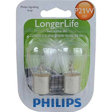 Philips Longerlife Miniature P21Wll, Clear, Twist Type, Always Change ...
