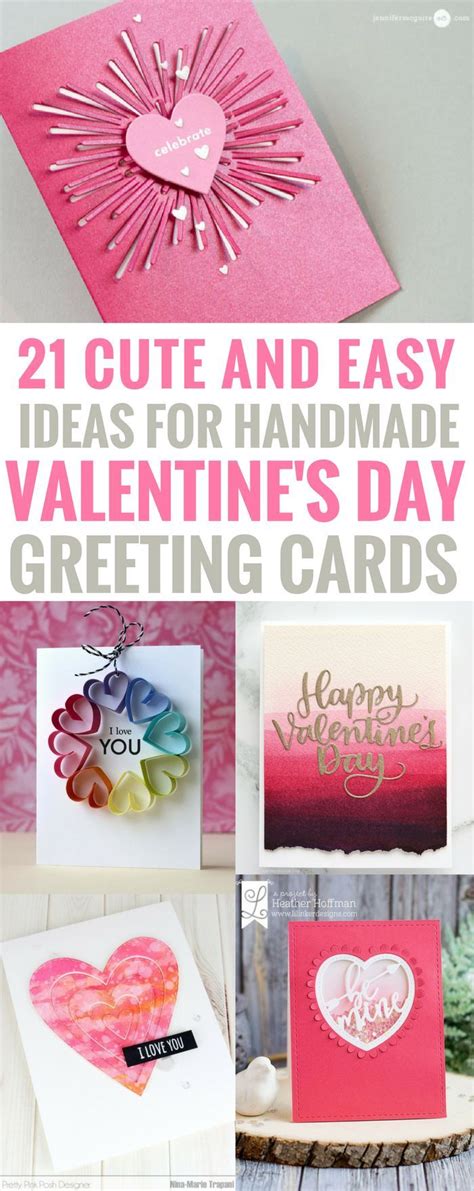 21 Amazingly Cute And Easy Ideas For Handmade Valentines Day Cards