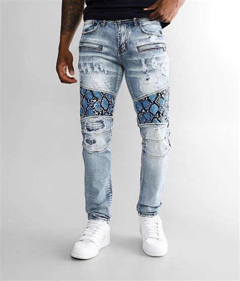 Preme Indigo Skinny Stretch Jean Mens Jeans In Indigo Buckle