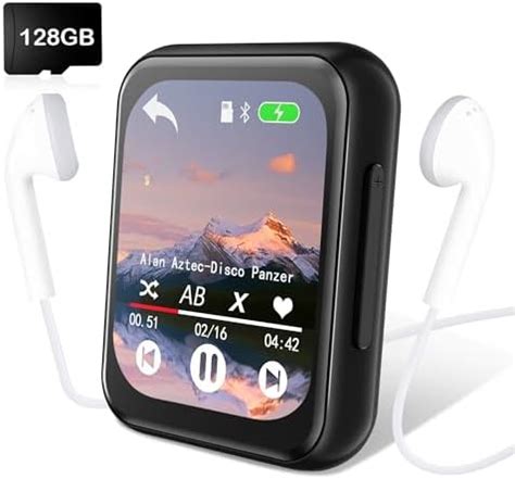 Agptek Gb Mp Player With Bluetooth Inch Full Touch Screen