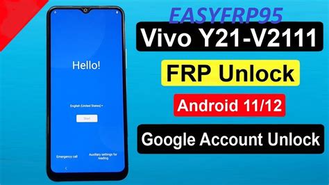 ViVO Y21 FRP BYPASS WITHOUT PC Vivo Y21 Google Account Lock Remove