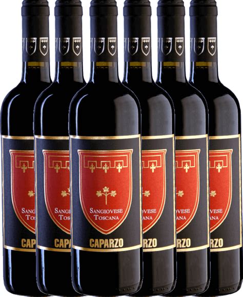 6er Vorteils Weinpaket Sangiovese Toscana IGT 2021 Caparzo をオンラインで