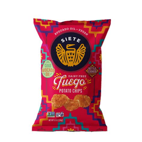 Siete Kettle Cooked Potato Chips Fuego 55 Oz Spicy Kettle Cooked