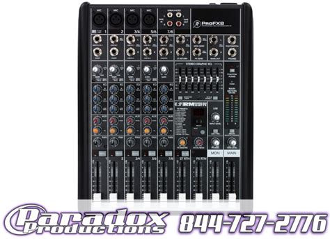 Mackie ProFX8 Mixer - Paradox Productions