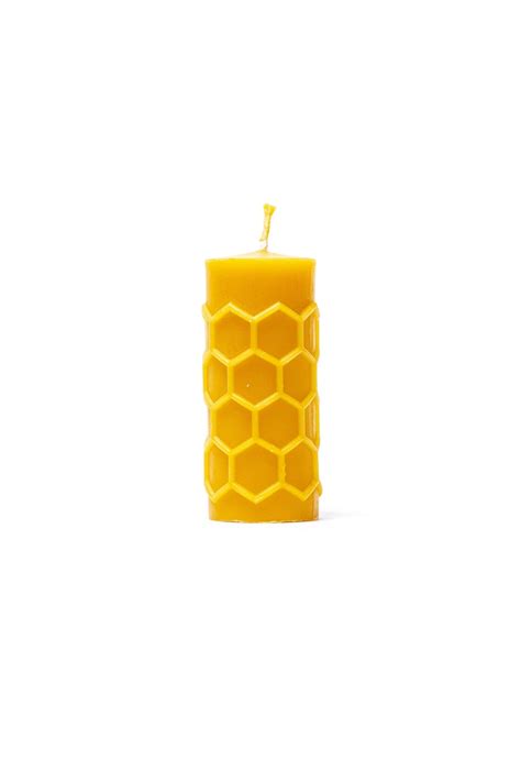 Hexagon Beeswax Pillar Candle Cylinder Beeswax Candle, Unique Pillar Candles, 4.13 - Etsy