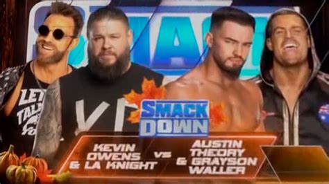 Kevin Owens And La Knight Vs Austin Theory And Grayson Waller Wwe