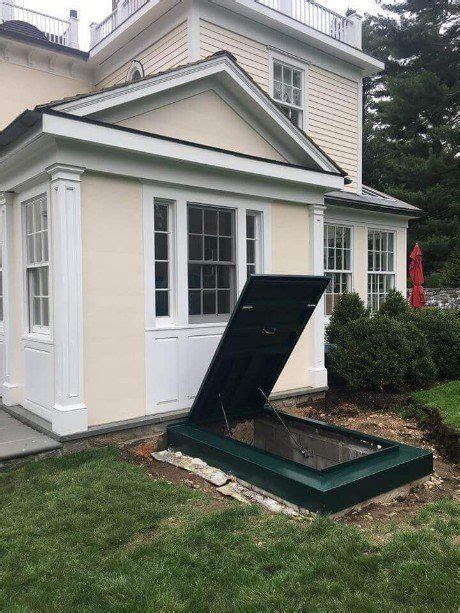 Custom Basement Bulkhead Lucigold Cellar Door With Flat Profile Bulkhead Doors Cellar