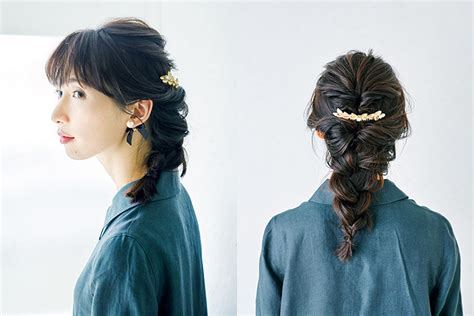 【簡単パーティヘアアレンジ】 くるりんぱ＆バレッタを使った華やか見えスタイル ファッション雑誌『リンネル』の読みもの