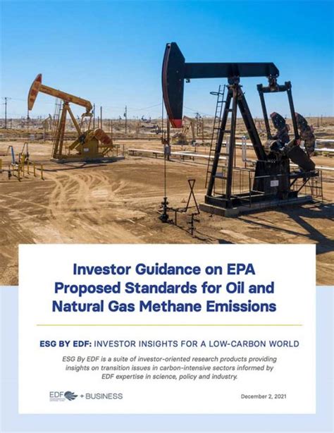 Investor Guide To Proposed Epa Methane Regulations Edfbusiness