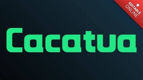 Cacatua Hulu Logo Text Effect Generator