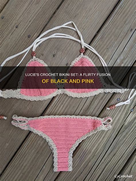 Lucie S Crochet Bikini Set A Flirty Fusion Of Black And Pink Cycrochet