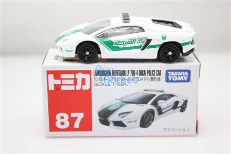 Takara Tomy Tomica 87 Lamborghini LP 700 4 Dubai Police Car 1 68