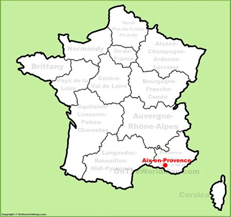 Aix-en-Provence location on the France map - Ontheworldmap.com