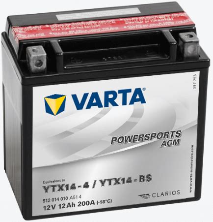 Varta Power Sports Agm Battery Ytx Bs