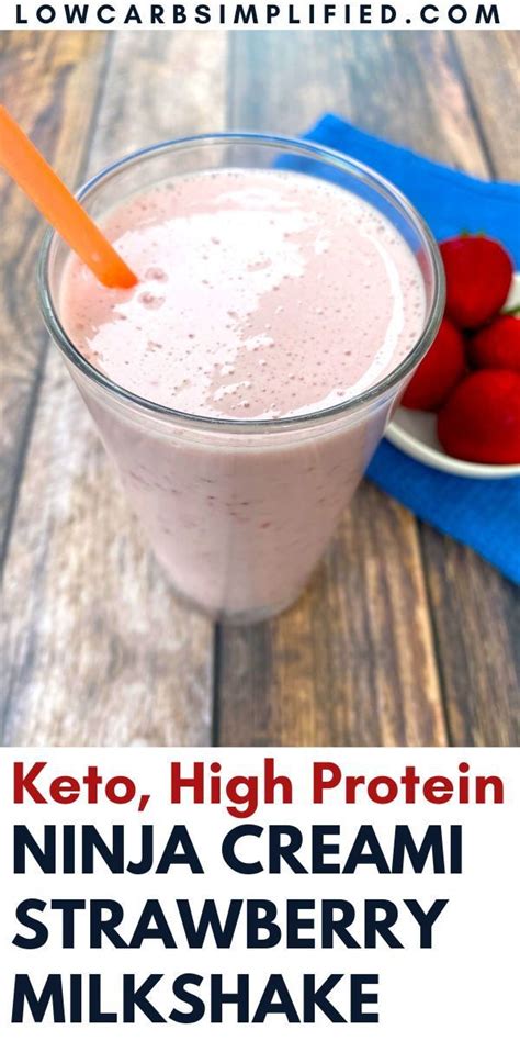 Keto Strawberry Milkshake In The Ninja Creami Artofit