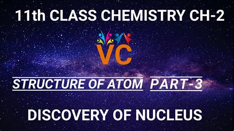 11th Class Chemistry Chapter 2 Structure Of Atom Discovery Of Nucleus