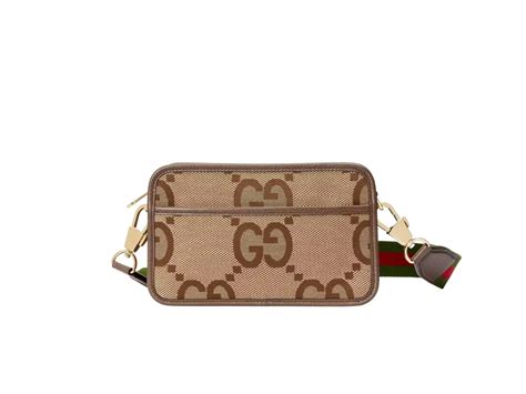 SASOM Gucci Jumbo GG Mini Bag Camel And Ebony