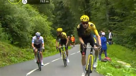 Video Jonas Vingegaard S Brutal Attack On Tadej Pogacar At The Col De Marie Blanque