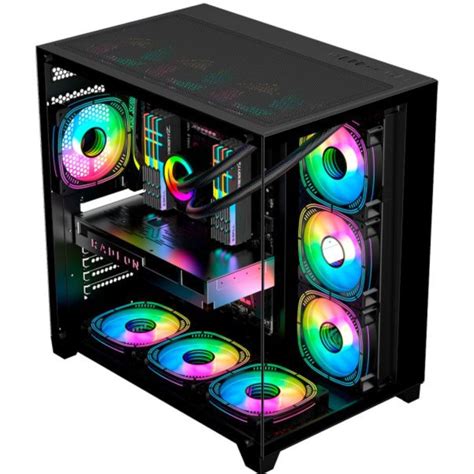 GABINETE GAMER KMEX CG 02J1 MICRO LED RGB