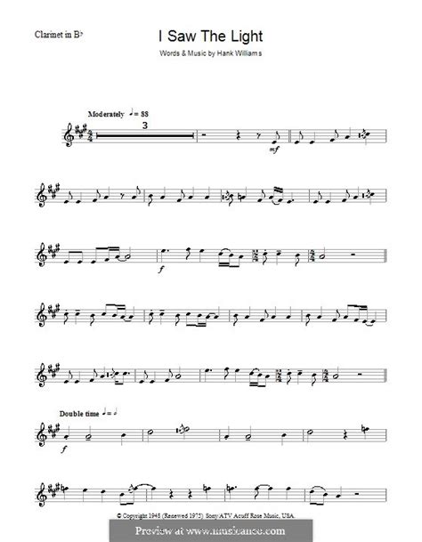 I Saw The Light By H Williams Sheet Music On MusicaNeo