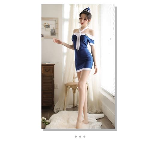 Sexy Lingerie Stewardess Uniform Suit Passion Uniform Temptation