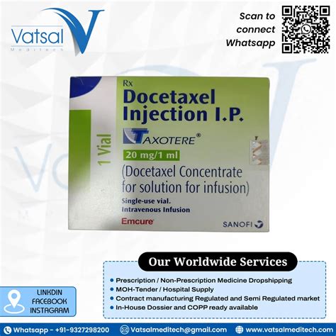 Docetaxel Doxtel Injection 20 Mg At 3800 Vial In Surat ID