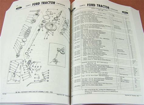 Ford Tractor Illustrated Parts Breakdown