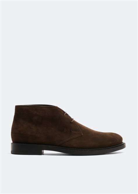 Tods Suede Desert Boots For Men Brown In Uae Level Shoes