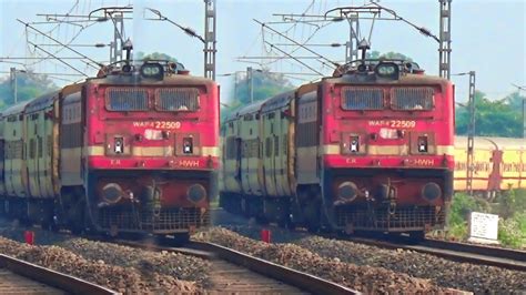 Dangerous Stormy Wap Tebhaga Express Howrah Katwa Emu Local Trains