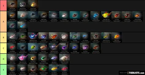 The fishes in sea of thieves Tier List Maker - TierLists.com