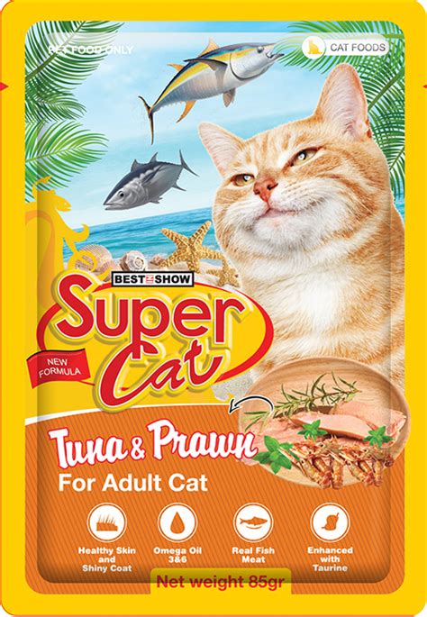 PATE SUPER CAT ADULT TUNA PRAWN 85G