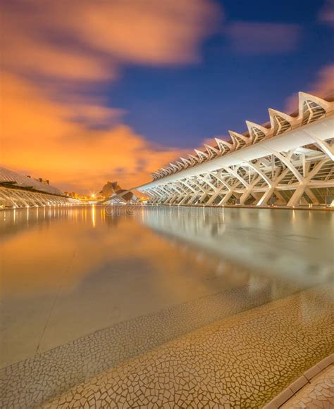 Modern European Architecture Valencia Editorial Stock Image Image Of