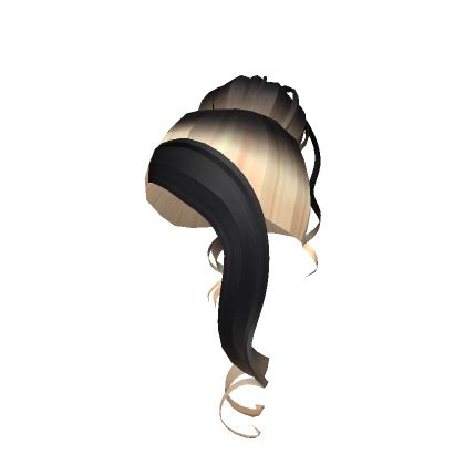 Blonde To Black Bun With Curls Roblox Item Rolimon S