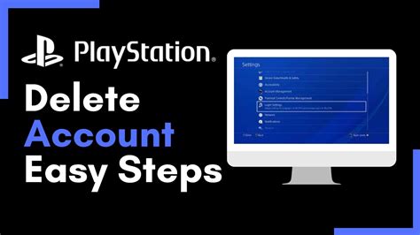 How To Delete Ps4 Account Youtube