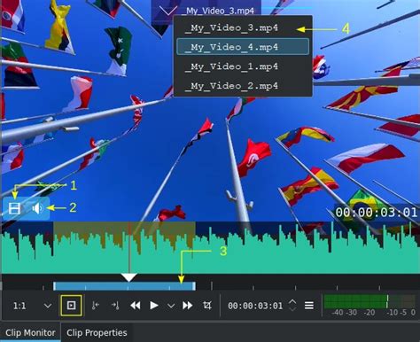 clip monitor kdenlive manual  documentation