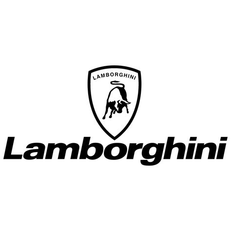 Lamborghini Logo Black and White (2) – Brands Logos