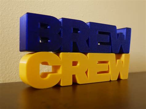 Brew Crew sign by PenguinNinja | Download free STL model | Printables.com