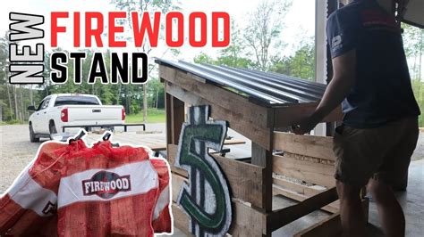 Perfect Roadside Firewood Bundle Stand To Make Money YouTube