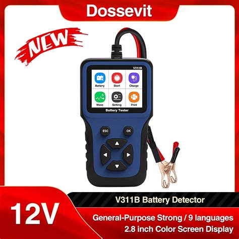 Dossevit V Car Battery Charger Circuit Load Test Analyzer V B