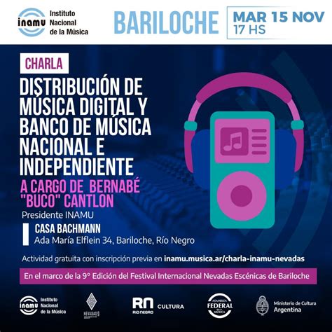 Eventos en Bariloche Charla del INAMU Distribución de Música