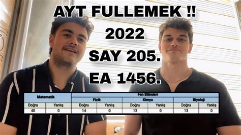 AYT NASIL FULLENİR HEM SAYISAL HEM DE EŞİT AĞIRLIKTA DERECE YAPMAK