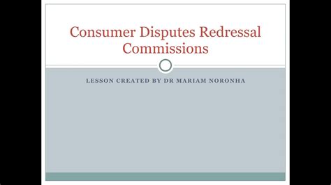 Consumer Disputes Redressal Commissions YouTube