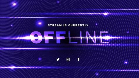 Premium Vector Offline Twitch Banner Template