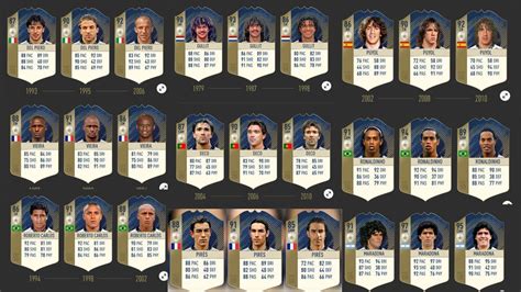 TODOS LOS ICONOS DE FIFA 18 YouTube