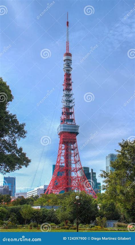 Tokyo Tower view stock photo. Image of panoramic, aerial - 124397900