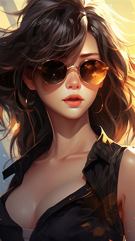 Sunglasses Anime Girl Aesthetic 90 Wallpaper Images And Photos