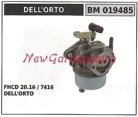 CARBURATEUR A CUVE Dellorto Tondeuse à Gazon Tondeuse Fhcd 20 16 019485