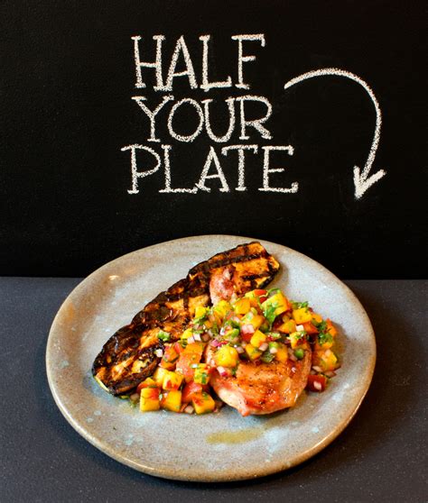 Grilled Pork Chops With Fresh Peach Salsa And Grilled Zucchini Chef