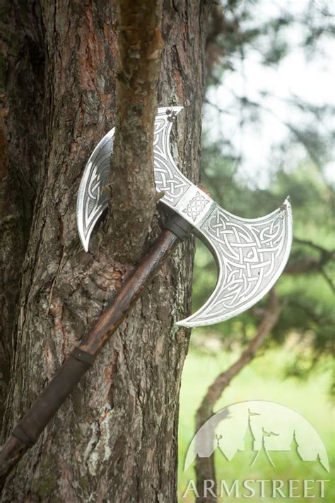 Fantasy Viking Double Head Axe Viking Axe Steel Axe Medieval Axe