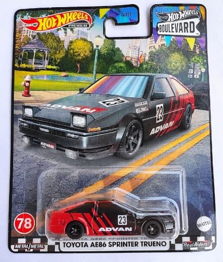 Hot Wheels Premium Toyota AE86 Sprinter Trueno Boulevard 78 Advan